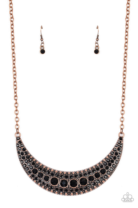 Moon Child Magic Copper Necklace Paparazzi Accessories $5 Jewelry online ##P2ST-CPXX-074XX