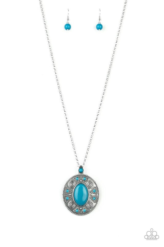 Paparazzi Sunset Sensation - Blue Long Necklace