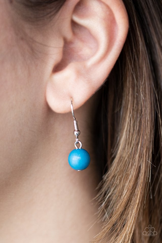 Paparazzi Sunset Sensation - Blue Necklace $5 Jewelry with matching earrings