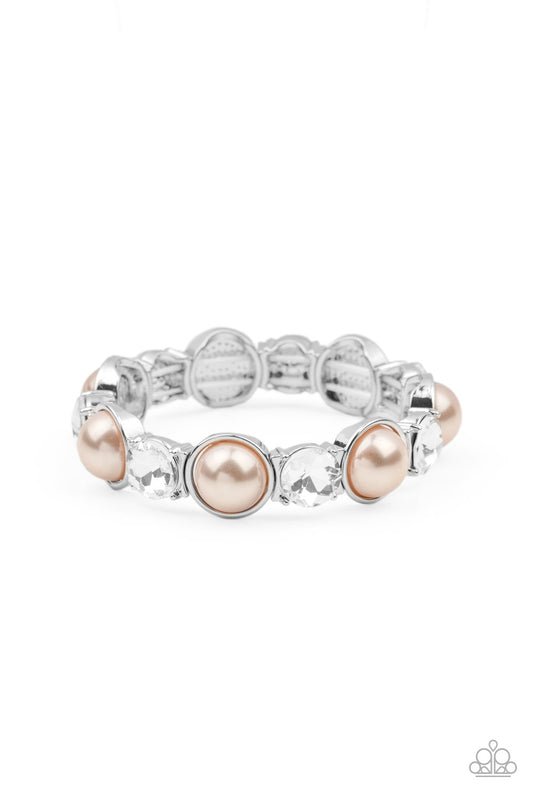 Elegant Entertainment - Brown Pearl Bracelet Paparazzi