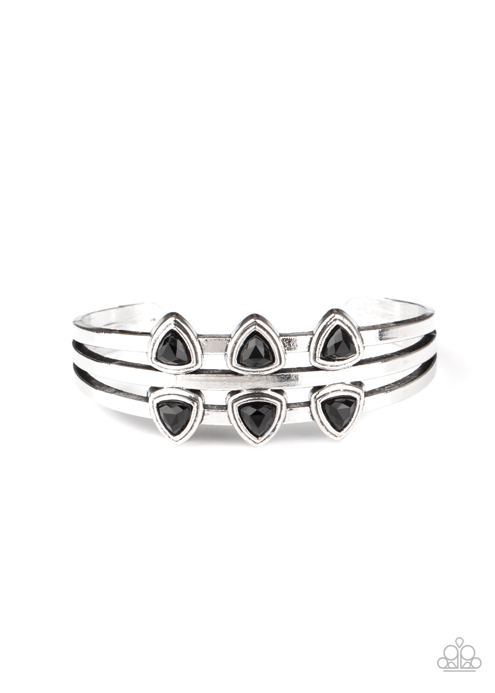 Paparazzi Tribal Triad Black Bracelet. #P9DA-BKXX-115XX. Get Free Shipping. Black Beads Bracelet