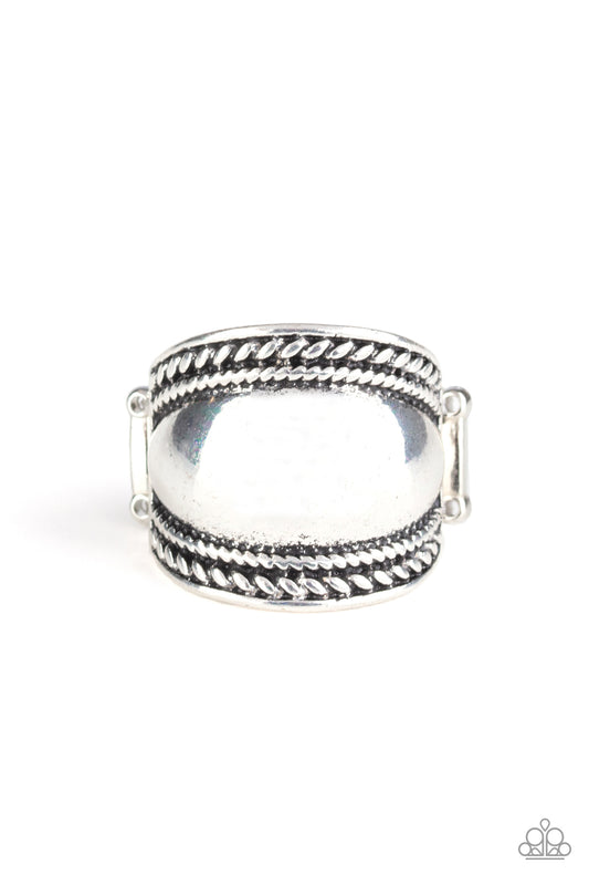 Paparazzi Bucking Trends Silver Ring. Get Free Shipping! #P4BA-SVXX-073XX