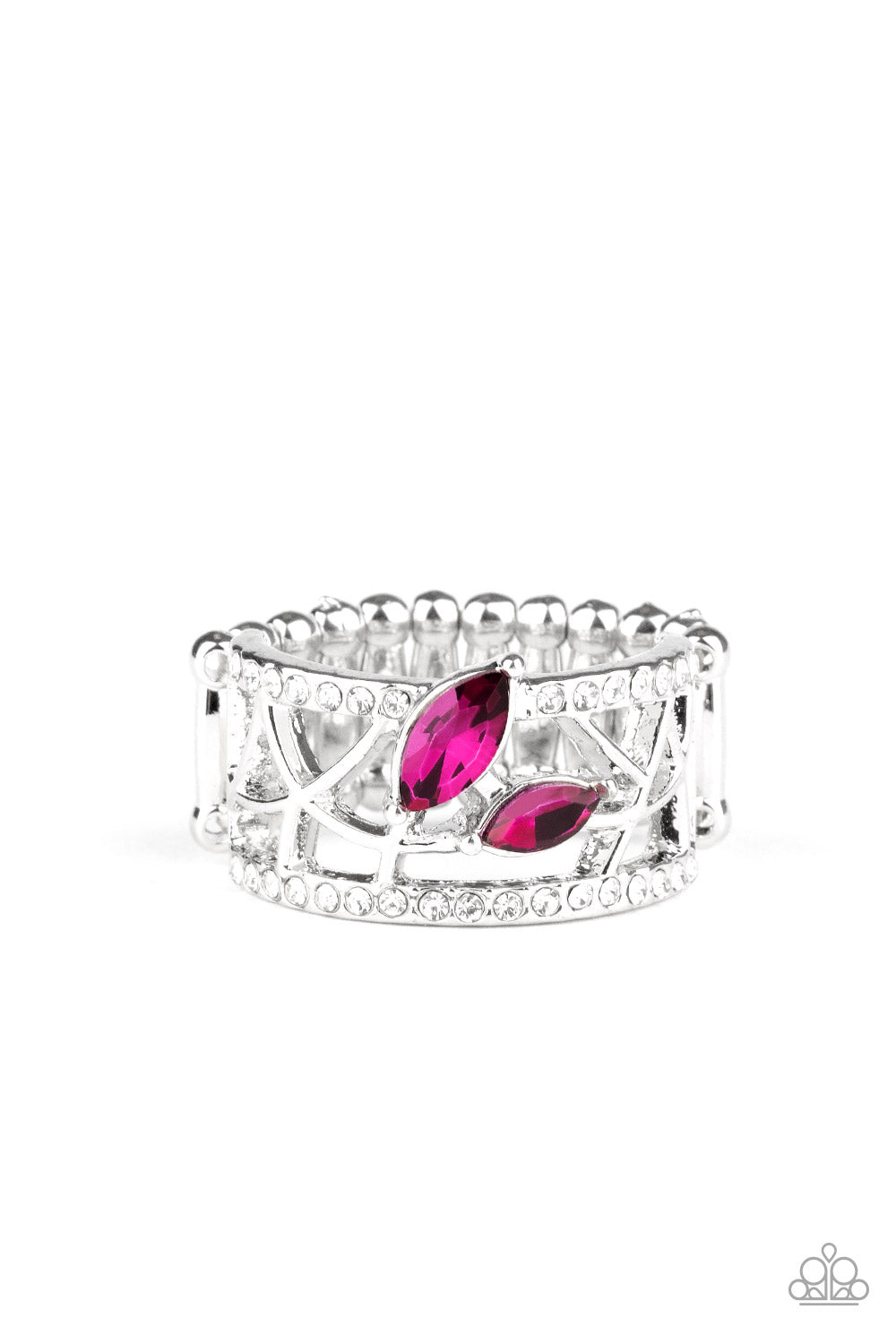 Paparazzi Ring ~ Tilted Twinkle - Pink