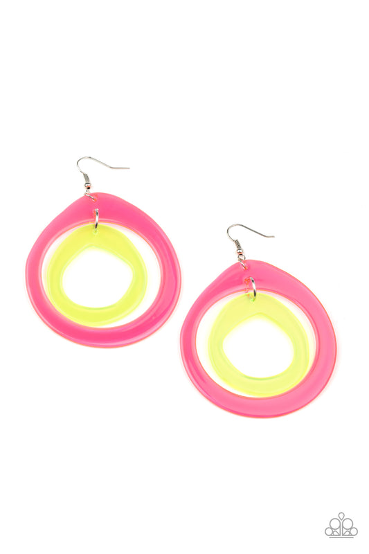 Show Your True NEONS Multi Acrylic Earring Paparazzi Accessories. Subscribe and Save.