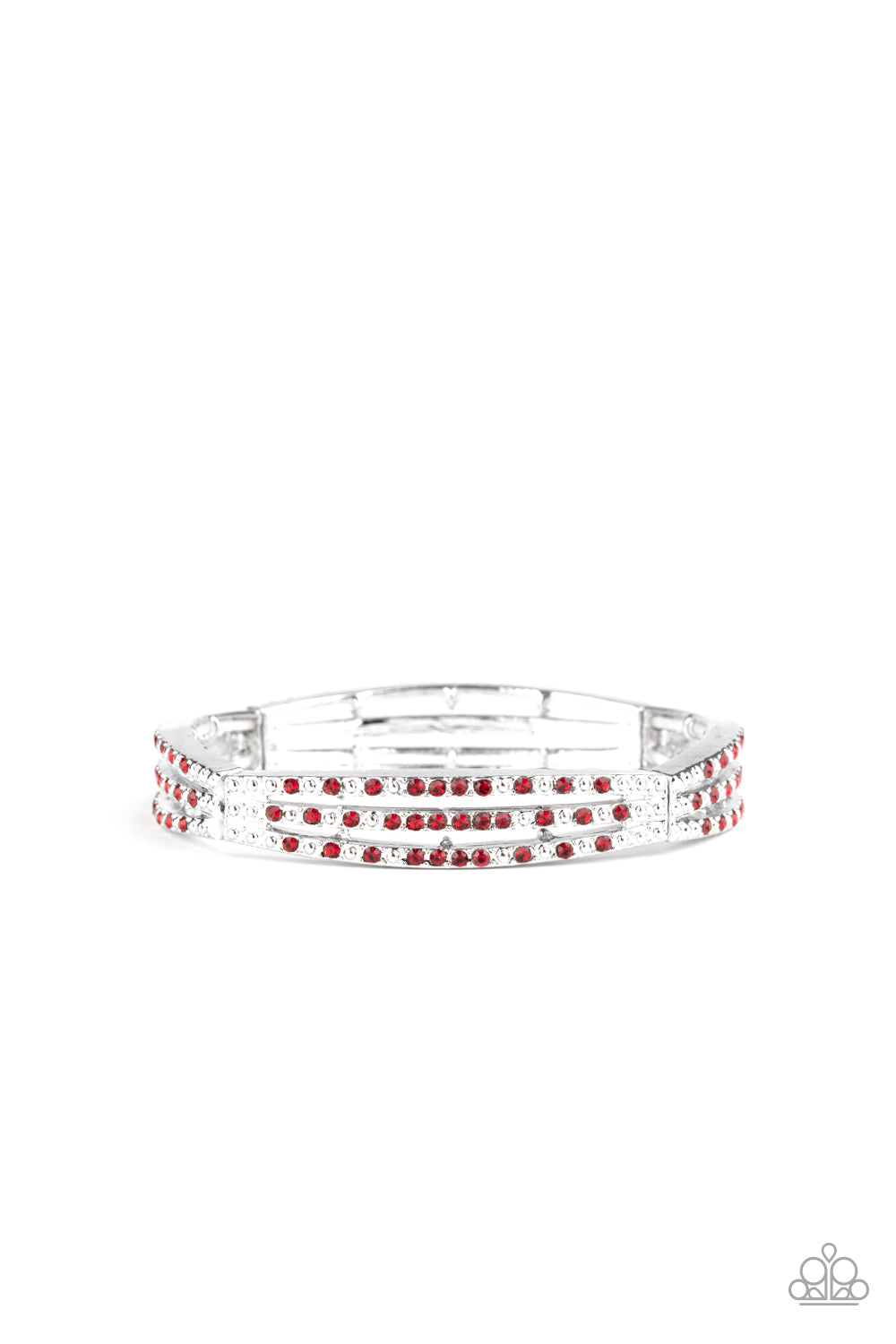 Suburban Scene - Red Bracelet Paparazzi Accessories Stretchy Bracelet