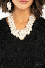 Load image into Gallery viewer, Regal White Pearl Necklace Paparazzi Accessories 2020 Zi Collection Statement Necklace
