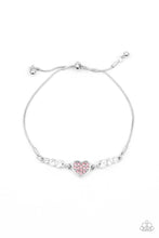 Load image into Gallery viewer, Big-Hearted Beam Pink Bracelet Paparazzi Accessories Valentine Jewelry #P9DA-PKXX-070XXA
