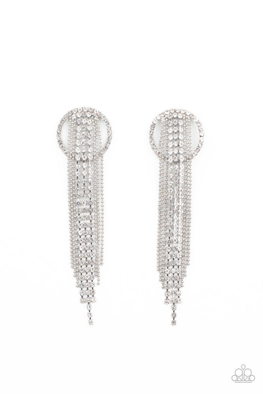 Dazzle By Default White Earring Paparazzi Accessories $5 jewelry. Get Free Shipping. Post earring