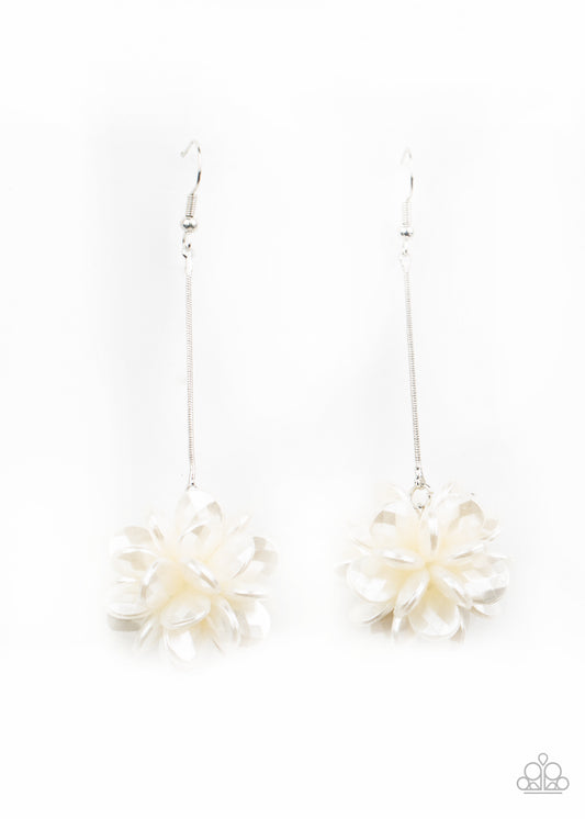 Swing Big Earrings Paparazzi Accessories. #P5WH-WTXX-204XX. Dainty Pearl Life of the Party Earring