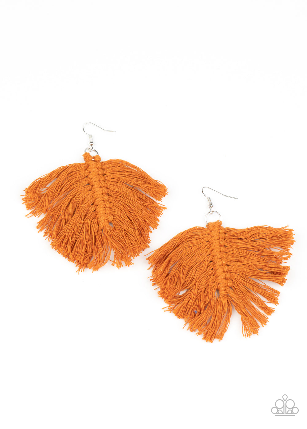 Paparazzi Macrame Mamba Brown Earrings. #P5SE-BNXX-120XX. Subscribe & Save.