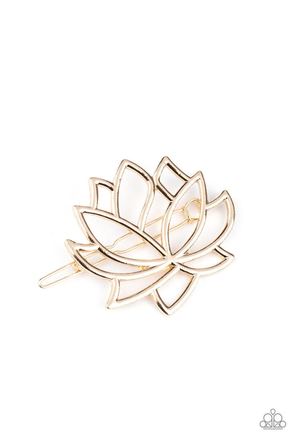 Paparazzi Lotus Pools - Gold Hair Accessory online at AainaasTreasureBox #P7SS-GDXX-033XX