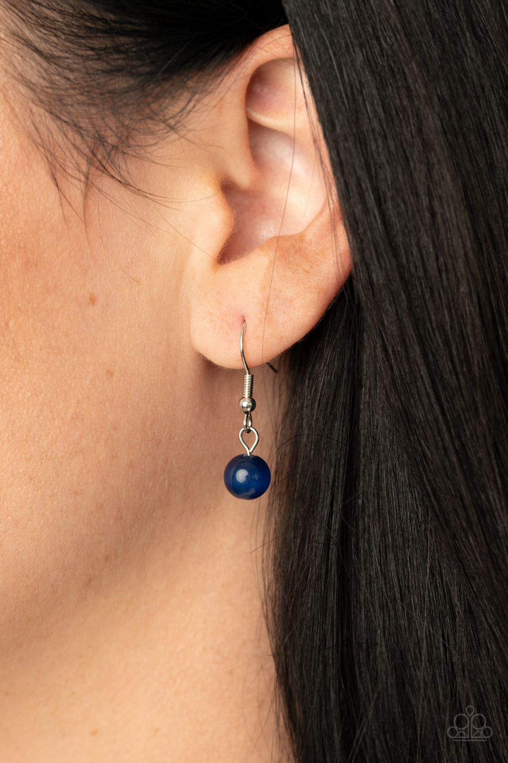 GLISTEN To This Blue Necklace Paparazzi Accessories Cats Eye Stone Jewelry. Free Shipping!