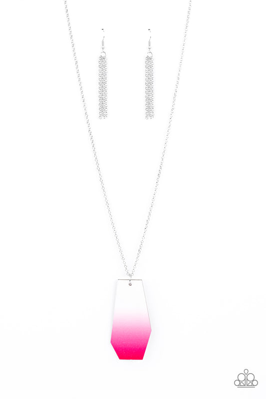 Watercolor Skies Pink Necklace Paparazzi Accessories Long Necklace. #P2SE-PKXX-202XX. Subscribe Save