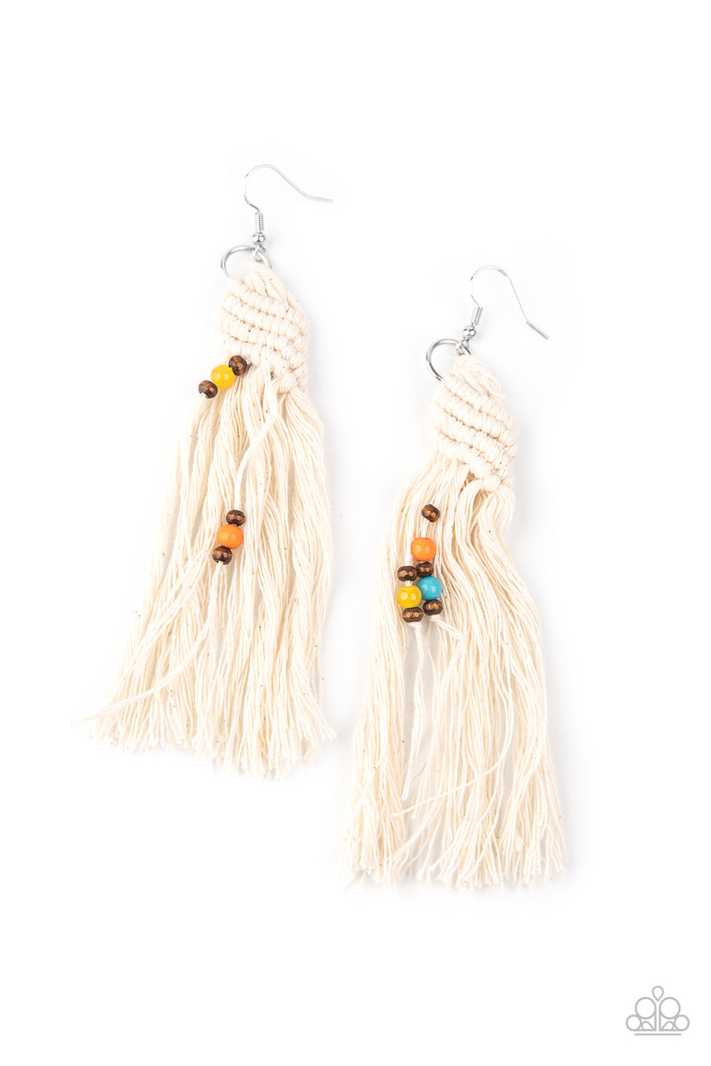 Paparazzi Earring ~ Beach Bash - Multi Tassel Earring