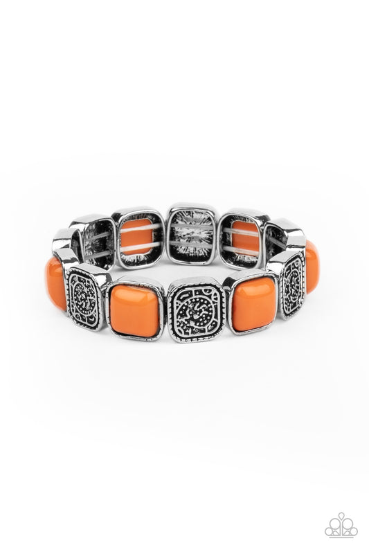Orange Stretchy Bracelet Paparazzi