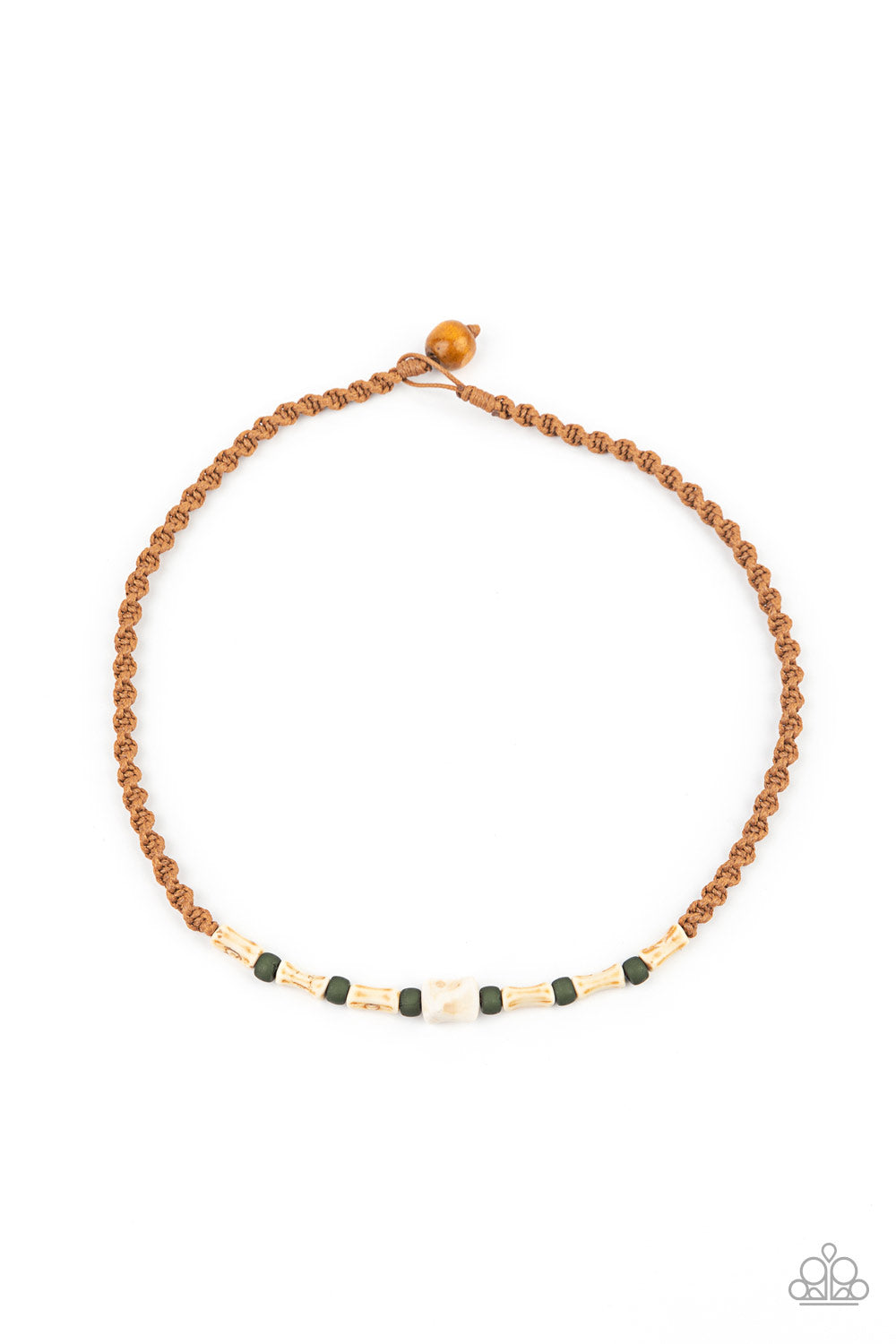 Paparazzi Beach Shark Green $5 Necklace. #P2UR-GRXX-034XX. Beach Inspired Necklace