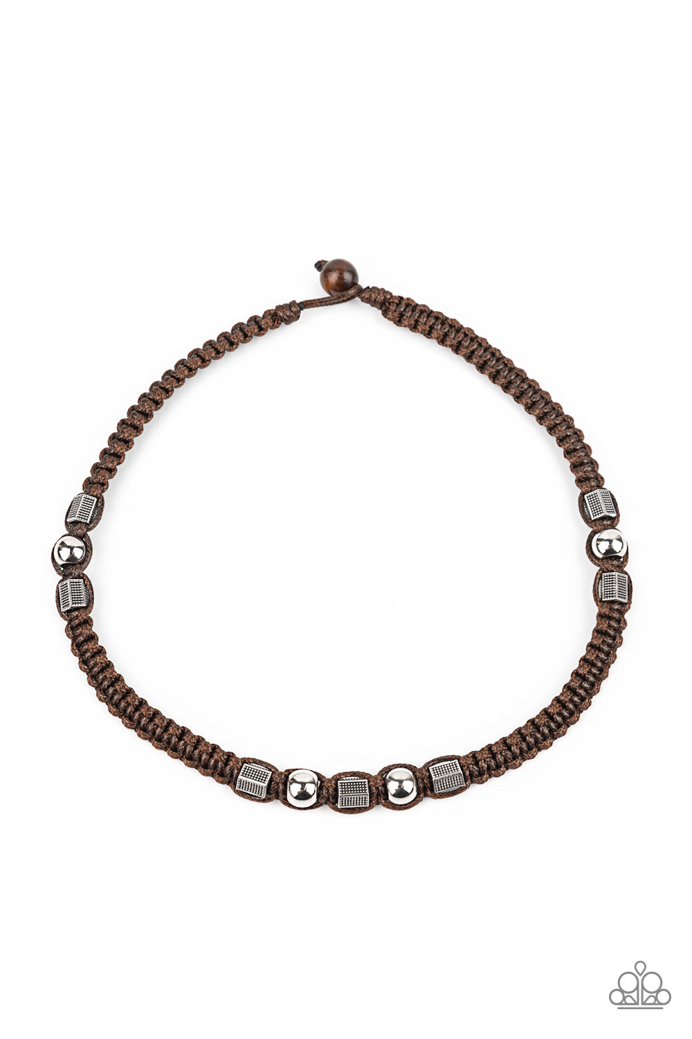 Take a Trek - Brown Necklace Paparazzi Accessories Men's Accessories Urban Necklace