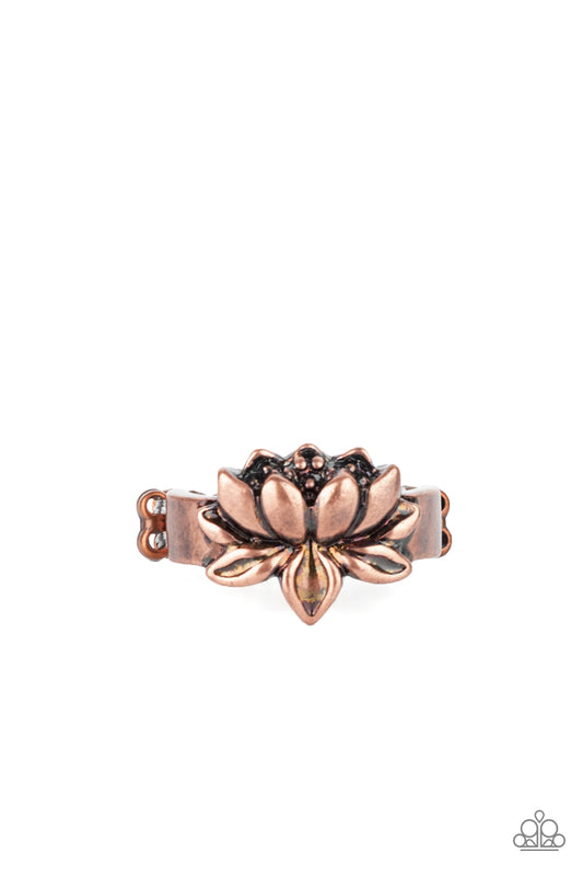 Paparazzi Ring ~ Lotus Crowns - Copper