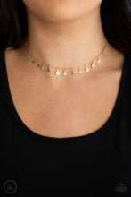 Load image into Gallery viewer, Paparazzi Necklace ~ Ready, Set, DISCO! - Gold Choker Necklace. #P2CH-GDXX-056XX
