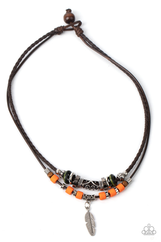 Fly Away HOMESPUN Multi $5 Necklace Paparazzi Accessories for Men. $5 Jewelry. #P2UR-MTXX-037XX