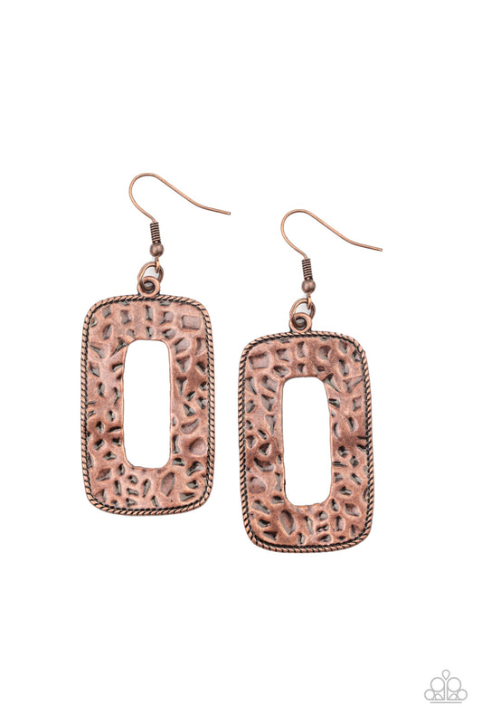 Paparazzi Primal Elements Copper Earrings