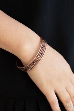 Paparazzi Bracelet Extra Expressive Copper Bracelet with ornate copper beads