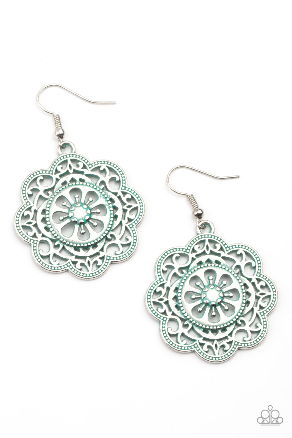 Paparazzi Western Mandalas - Blue Earrings online at AainaasTreasureBox #P5SE-BLXX-255XX