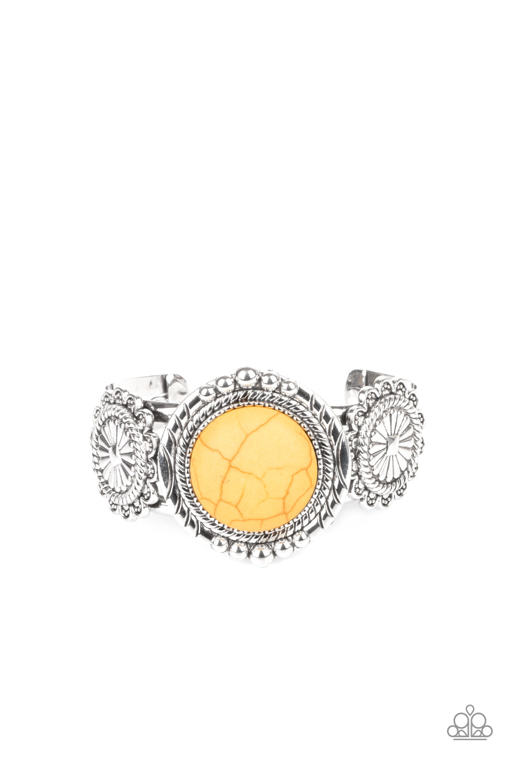 Mojave Motif - Yellow Bracelet Paparazzi Accessories