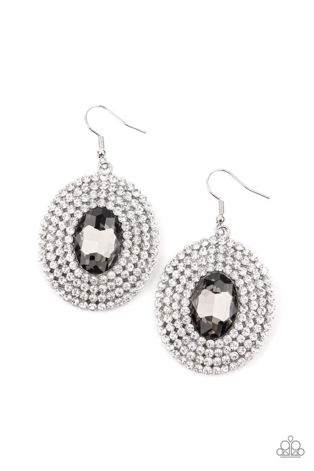 Paparazzi FIERCE Field Silver Earrings
