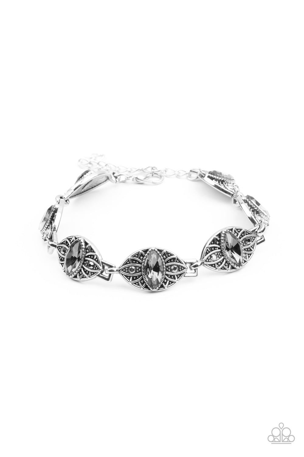 Crown Privilege - Silver Bracelet Paparazzi Accessories #P9DA-SVXX-169XX. Subscribe & Save!