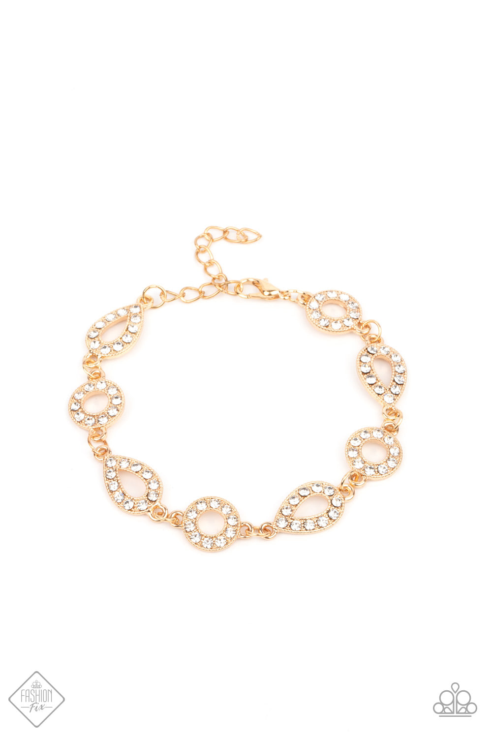 Royally Refined Gold Bracelet Paparazzi Accessories Dainty $5 Jewelry. #P9RE-GDXX-315ZP. Ships Free
