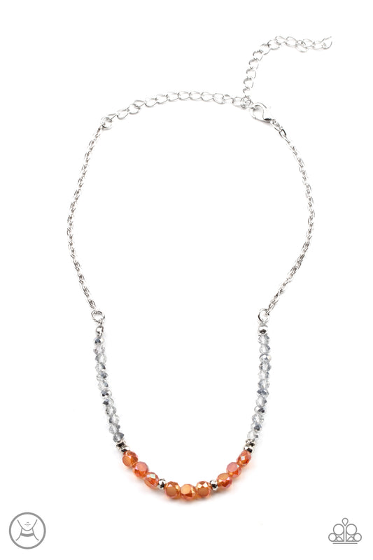 Paparazzi Necklace ~ Space Odyssey - Orange