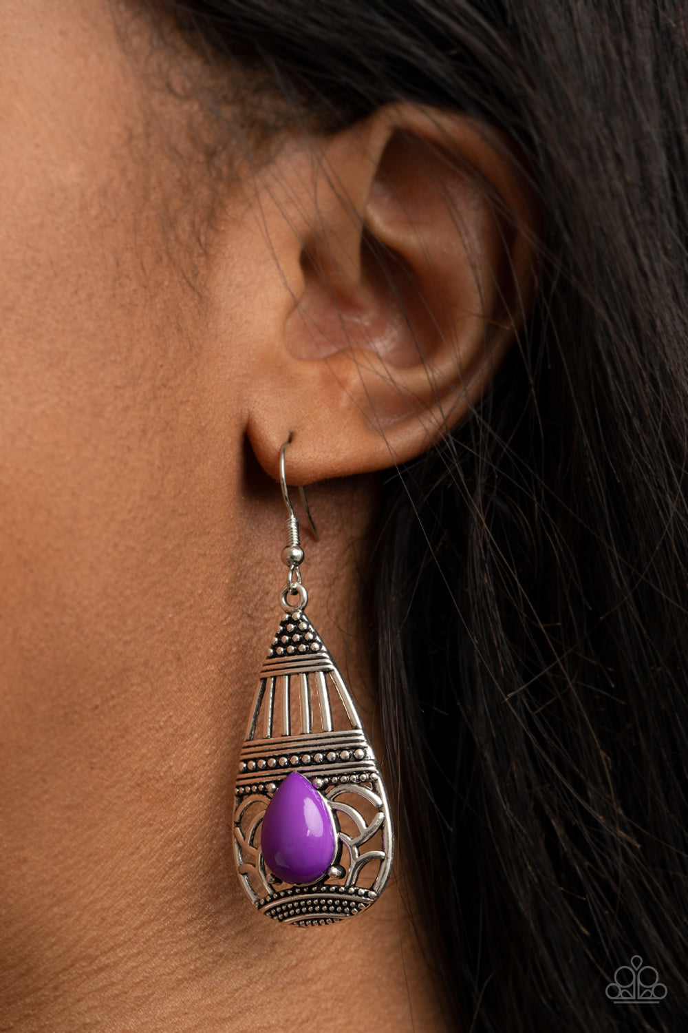 Eastern Essence - Purple Earring Paparazzi