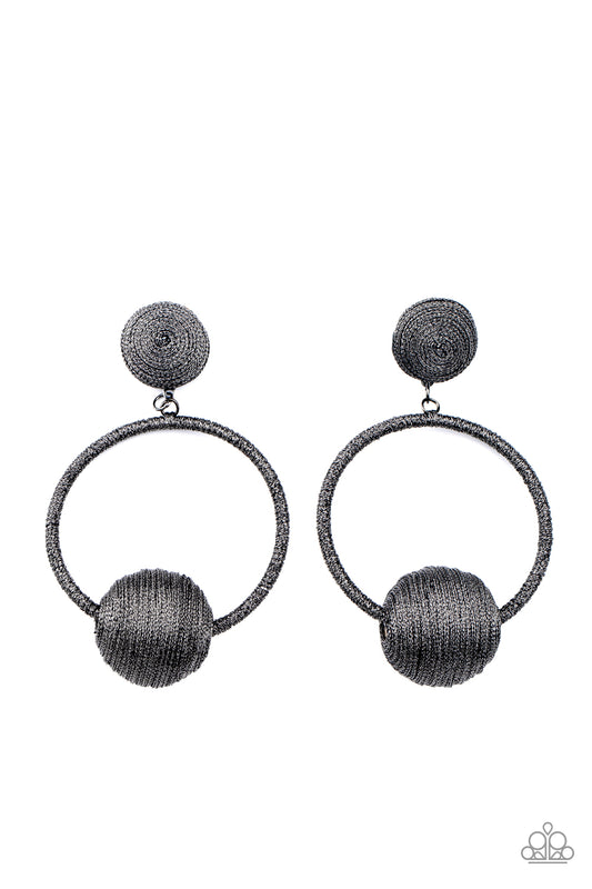 Paparazzi Social Sphere Black Earrings Paparazzi Life of the party exclusive $5 Jewelry & accessory