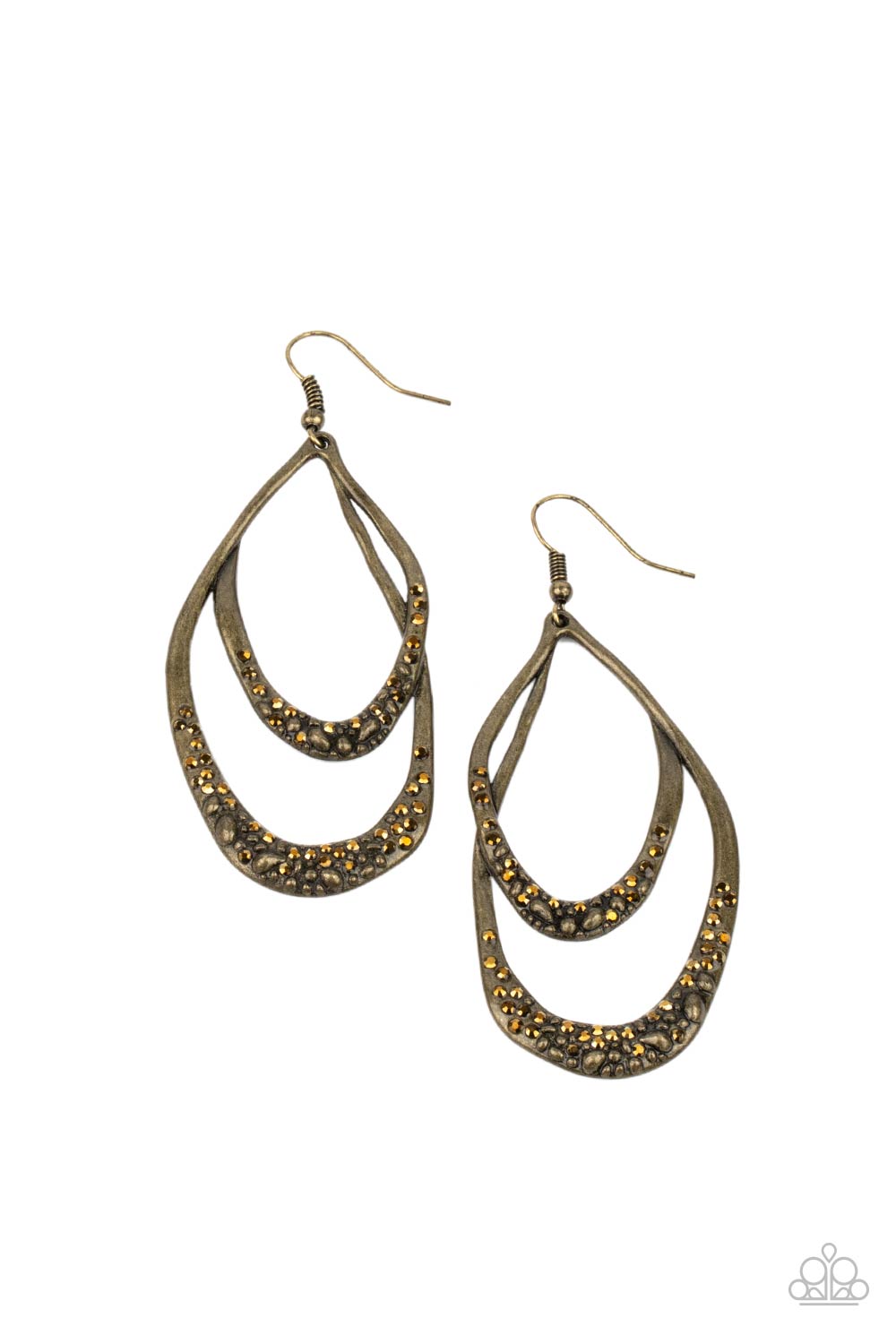 Paparazzi Earring ~ Beyond Your GLEAMS - Brass