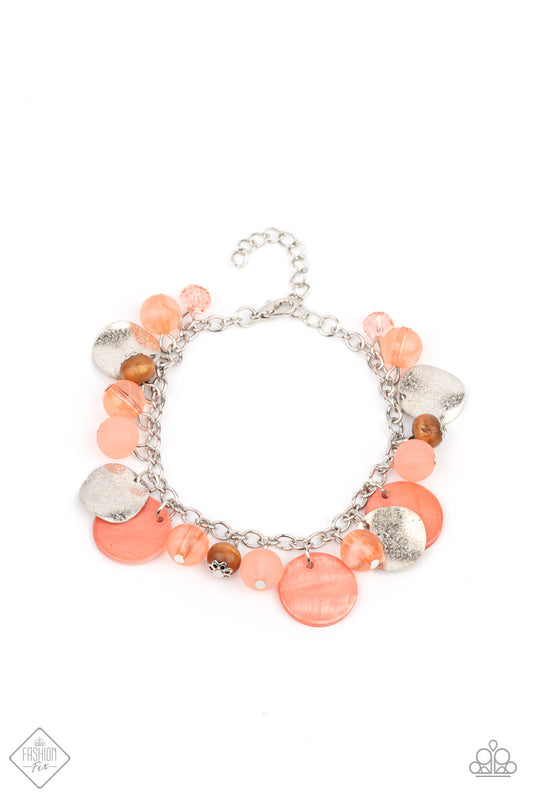Paparazzi Bracelet ~ Springtime Springs - Orange - Fashion Fix Bracelet
