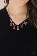Load image into Gallery viewer, Majestically Mystic Brown Fringe Dainty Necklace Paparazzi Accessories. #P2ST-BNXX-055XX
