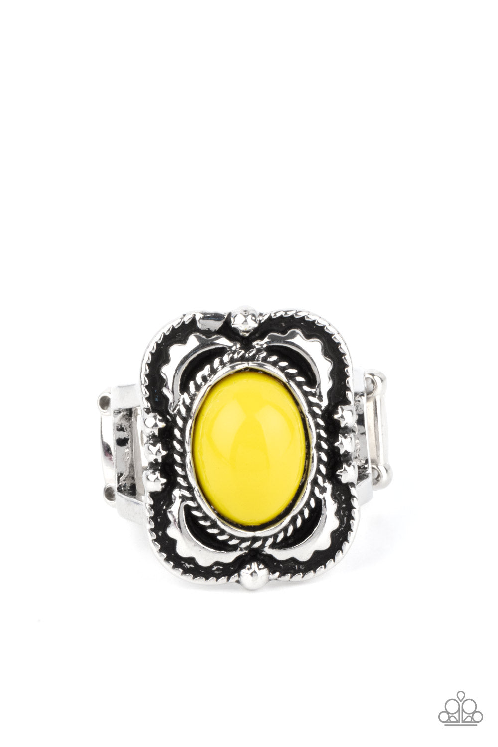 Shop Paparazzi Vivaciously Vibrant Yellow $5 Ring online at AainaasTreasureBox. #P4WH-YWXX-137XX