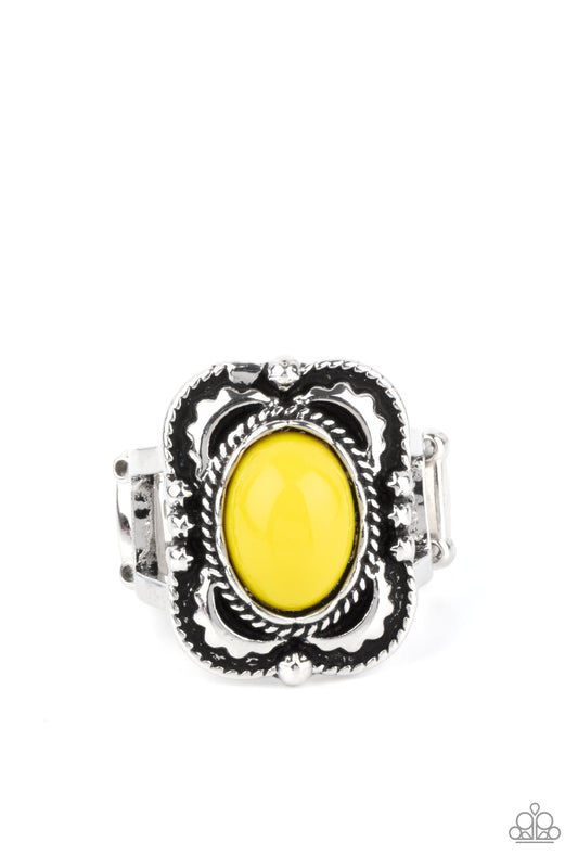 Shop Paparazzi Vivaciously Vibrant Yellow $5 Ring online at AainaasTreasureBox. #P4WH-YWXX-137XX