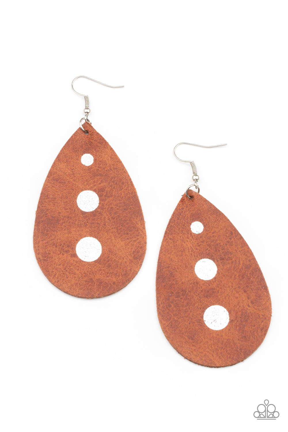 Paparazzi Earring ~ Rustic Torrent - Brown Earring