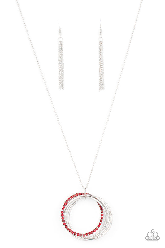 Harmonic Halos Red Long Necklace. Subscribe & Save.