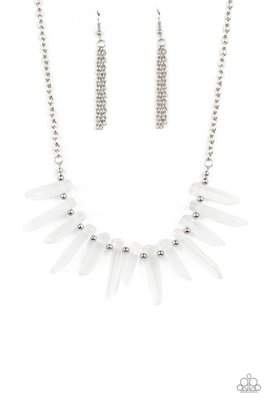 Paparazzi Necklace ~ Ice Age Intensity - White