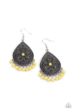 Load image into Gallery viewer, Blossoming Teardrops Yellow Earrings Paparazzi Accessories. Get Free Shipping! #P5WH-YWXX-164XX.
