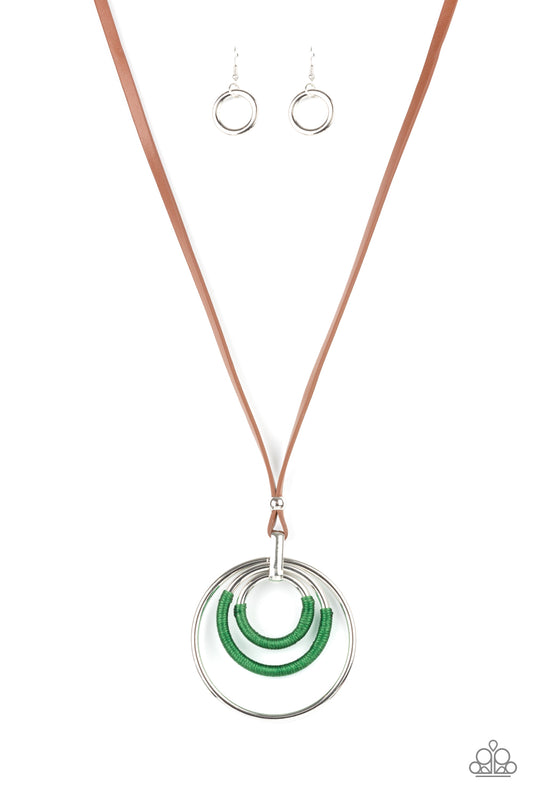 Paparazzi Necklace ~ Hypnotic Happenings - Green