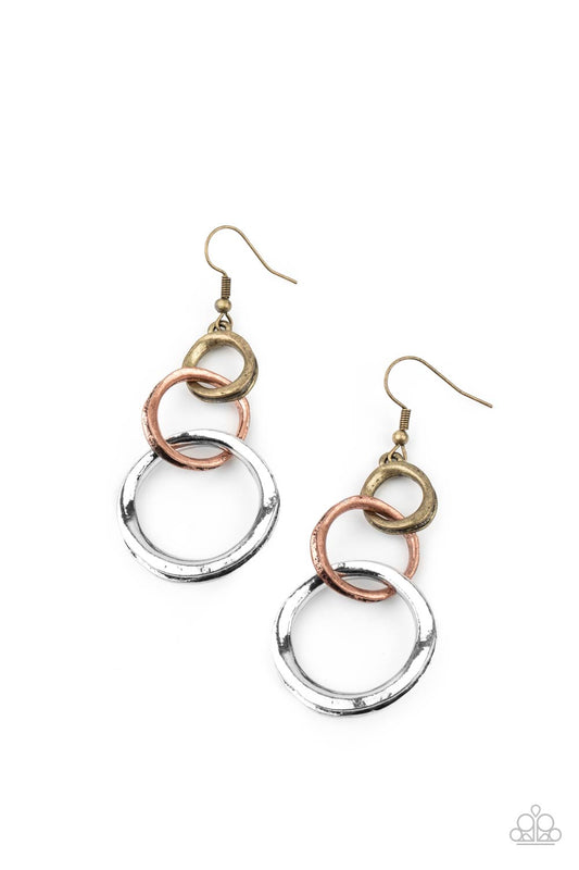 Harmoniously Handcrafted - Multi Earring Paparazzi