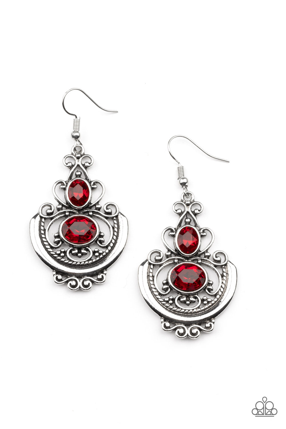 Paparazzi Earrings ~ Unlimited Vacation - Red