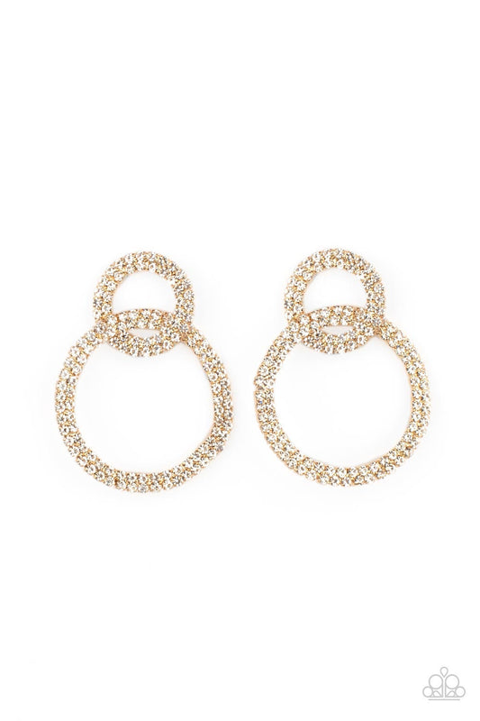 Intensely Icy Gold Post Earrings Paparazzi Accessories. Subscribe & Save. #P5PO-GDXX-145XX