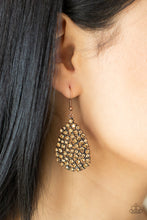 Load image into Gallery viewer, Paparazzi Earrings ~ Daydreamy Dazzle - Copper
