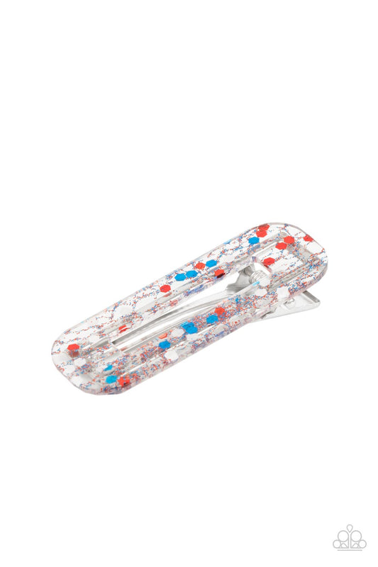 Cue the Sparklers - Multi Hair Clip Paparazzi Accessories for 4th of July. Free Shipping