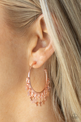 Paparazzi Happy Independence Day Copper Earrings. Subscribe & Save. #P5HO-CPSH-143XX